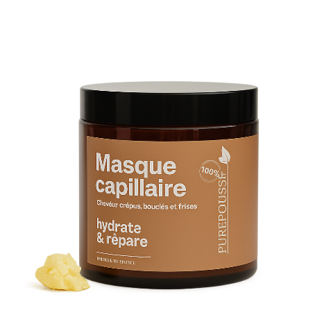 Masque Capillaire à à l’aloe vera, karité, mangue et huile de ricin  - Purepousse